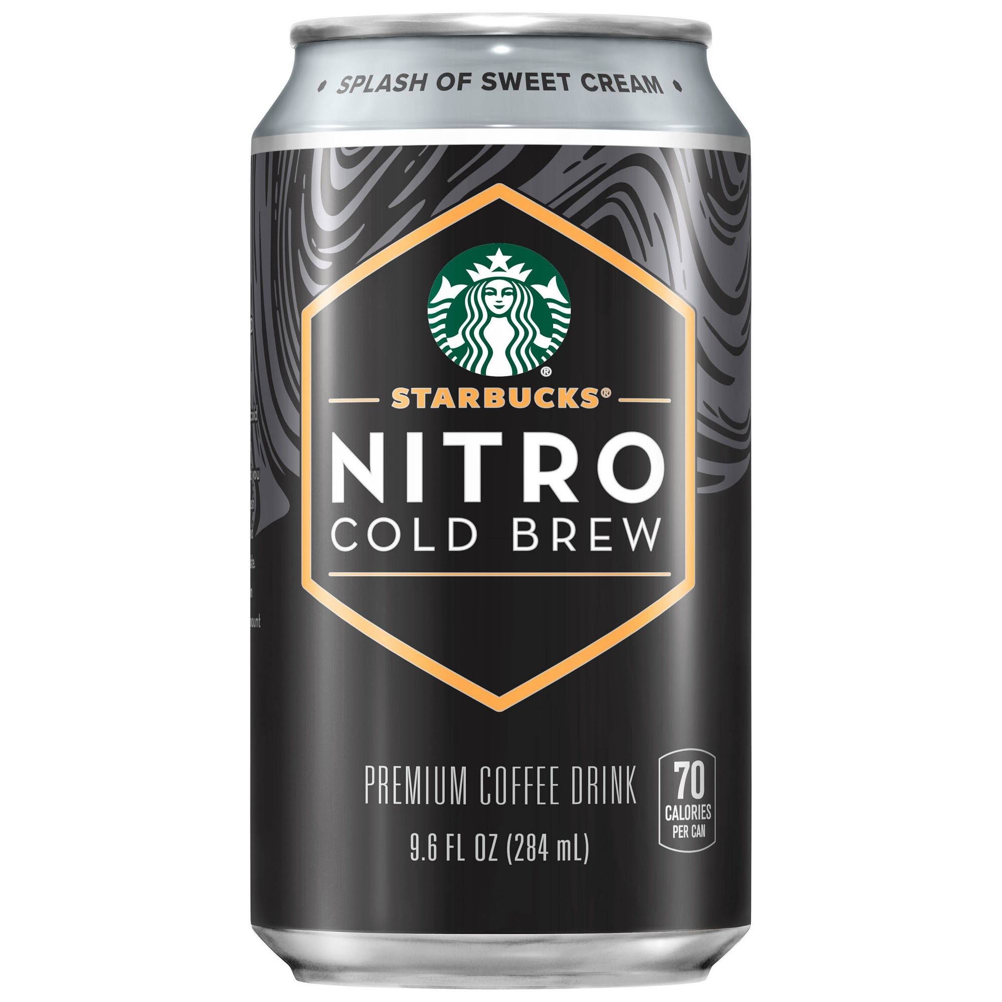 Starbucks Nitro Coffee Drink, Premium, Cold Brew - 9.6 fl oz