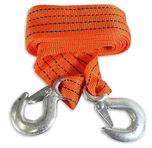 Toolusa Fluorescent Orange Towing Rope, 3 Ton Capacity: Ta7715-Yx