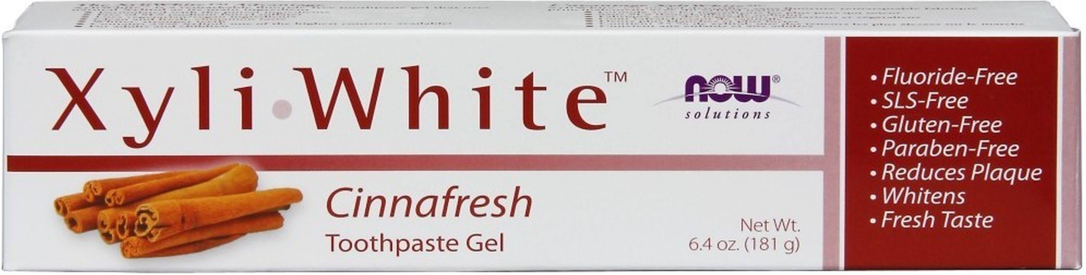 Now Foods Xyliwhite Toothpaste Gel - Cinnafresh, 6.4oz