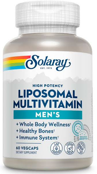 Solaray Liposomal Multivitamin Men's 60 Vegetable Capsules