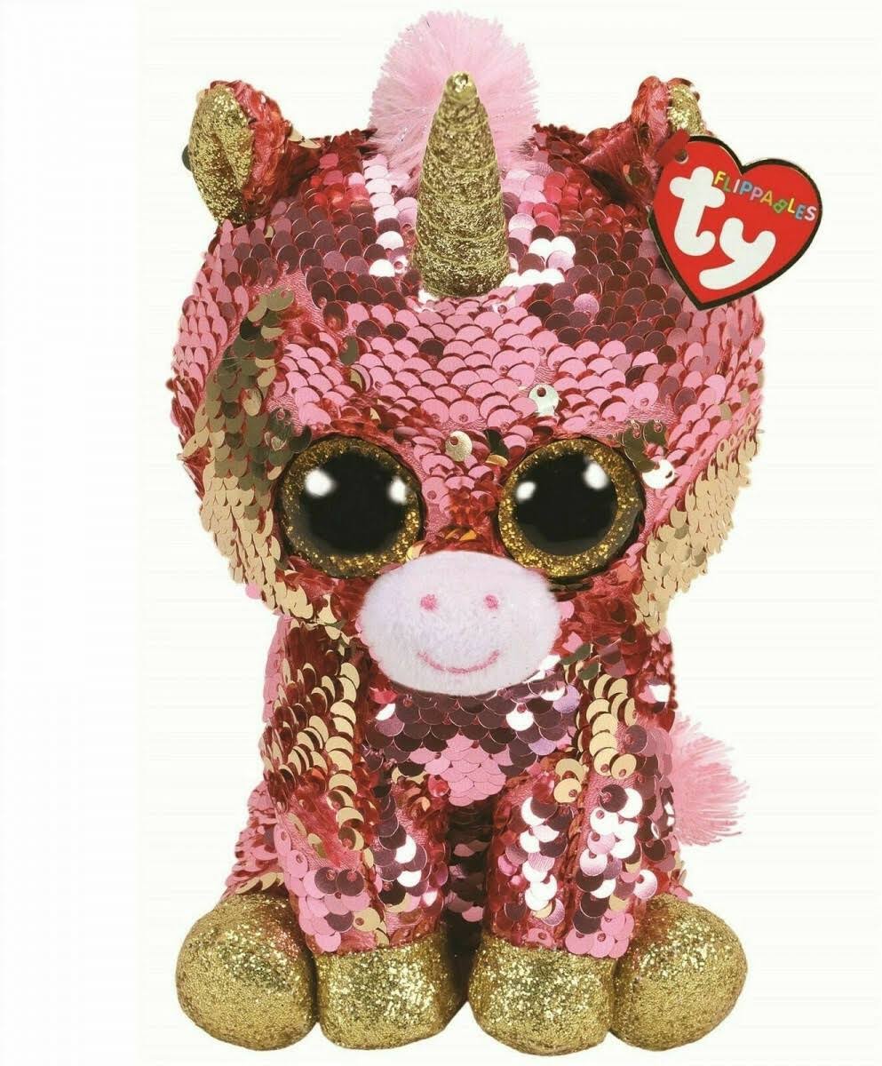 Ty Beanie Boos Flippable Unicorn Shape Plush Toy - 6"