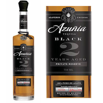 Azunia 2 Years Aged Black Anejo Tequila - 750ml