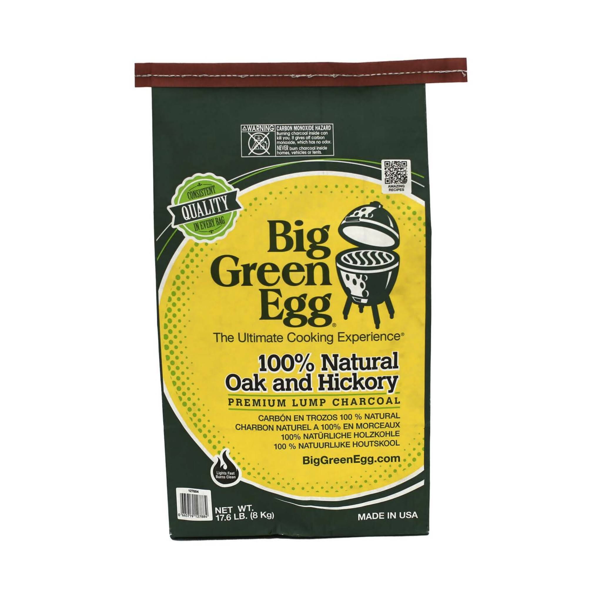 Big Green Egg Premium 100% Natural Lump Charcoal - 8kg