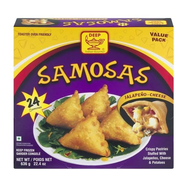 Deep Jalapeno Cheese Samosa - 36 Count - Indian Bazaar - Delivered by Mercato