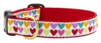 Up Country Pop Hearts Dog Collar - Medium Wide