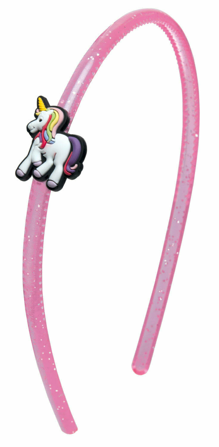 Plastic Hair Hoop Unicorn, Pink - Titania Kids