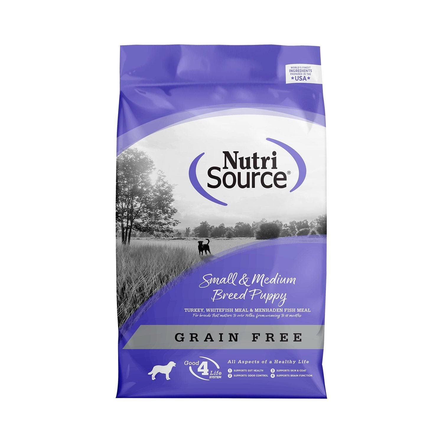 NutriSource Small & Medium Breed Grain Free Puppy Food 5 lbs