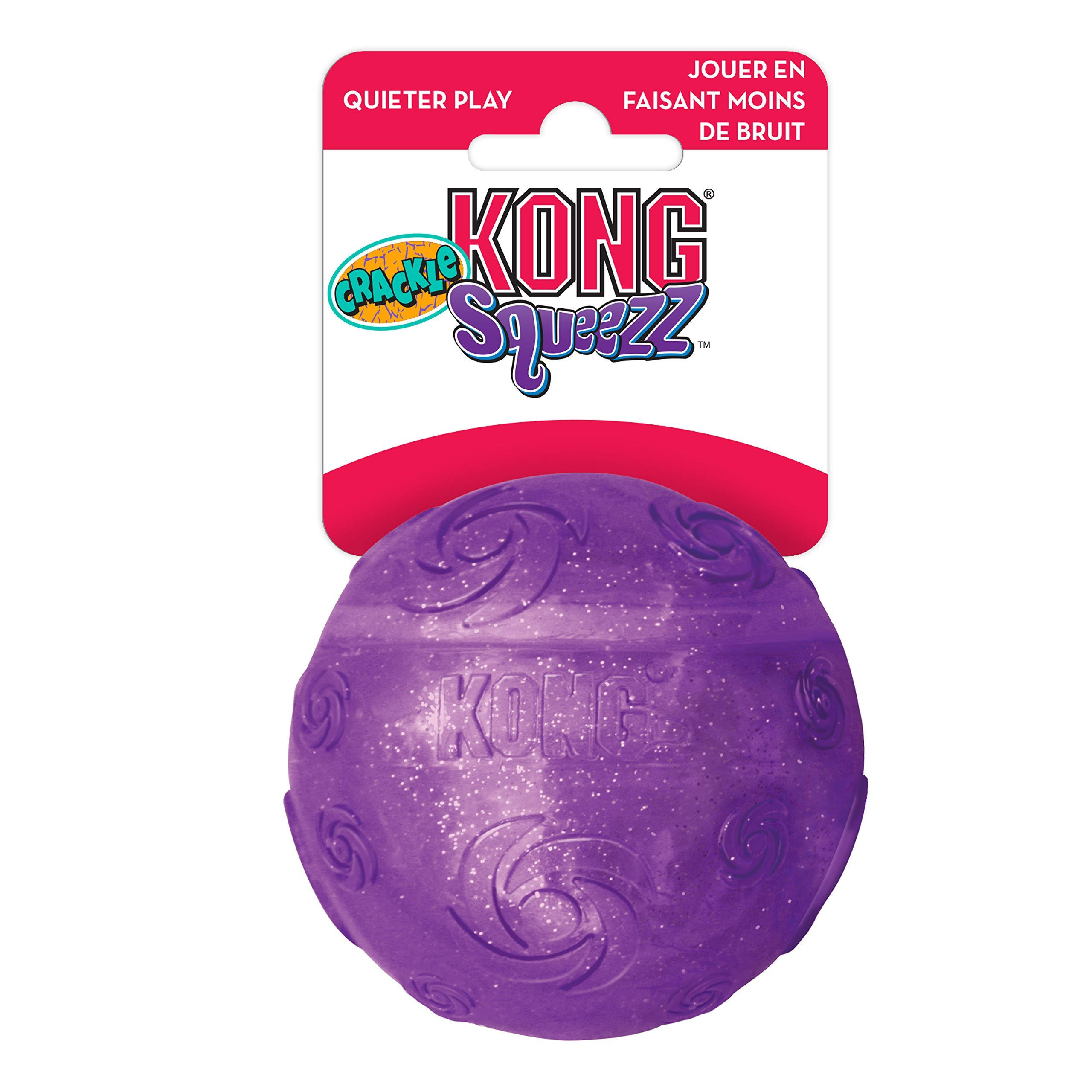 Kong Squeezz Crackle Ball Dog Toy - Large