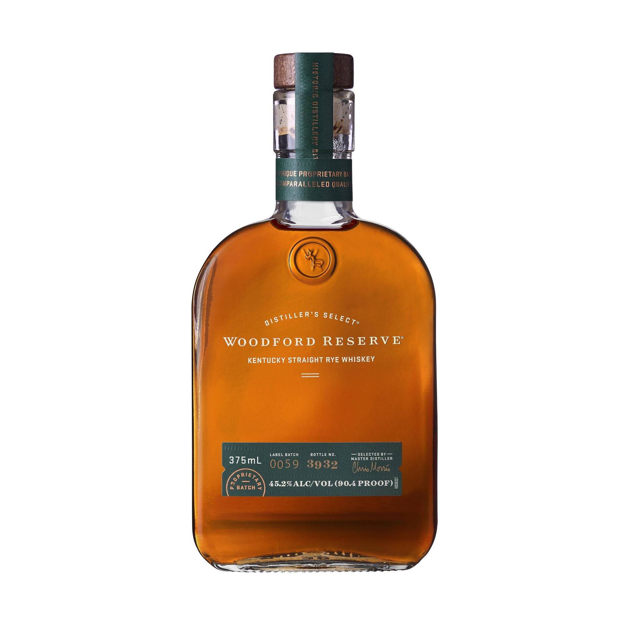 Woodford Reserve Straight Rye Whiskey, Kentucky Straight Rye Whiskey - 375 ml