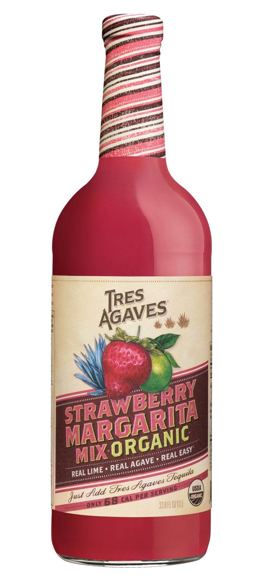 Tres Agaves Strawberry Margarita Mix -2 Pack