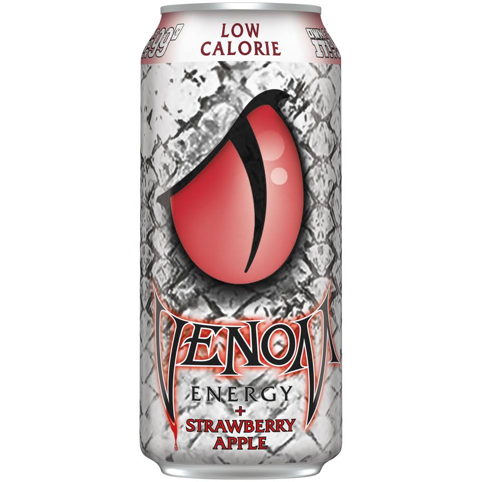 Venom Energy Drink, StawberryBerry Apple - 16 fl oz can