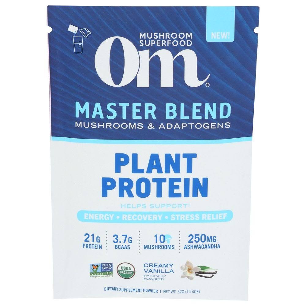 Om Master Blend Vanilla Protein Powder- Single Serving - 32.0 G