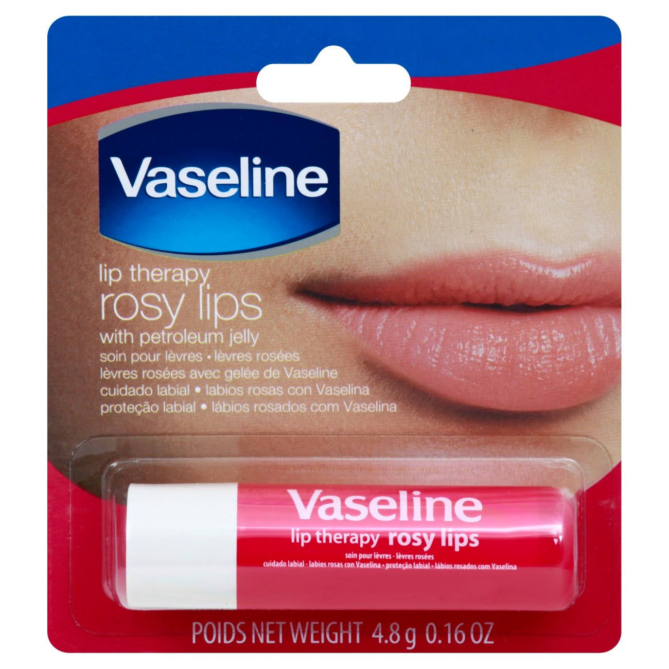 Vaseline Lip Therapy Rosy Lips | Lip Balm with Petroleum Jelly for
