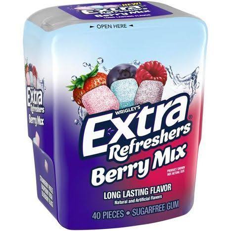 Extra Refreshers Berry Mix Gum Pieces Bottle - 40 Ounces - Vashon Thriftway - Delivered by Mercato