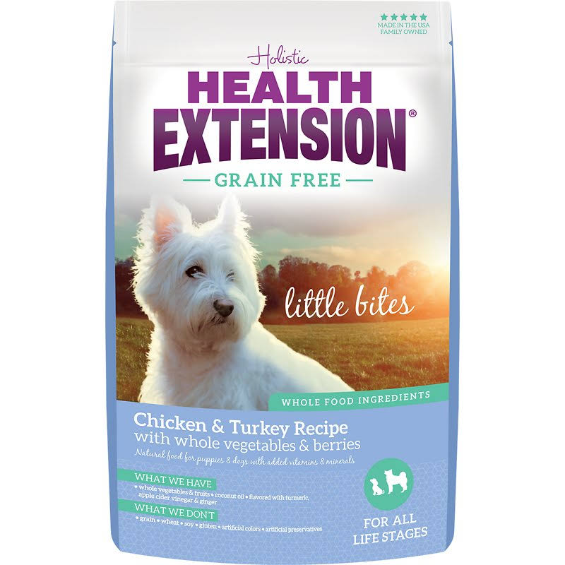Health Extension Little Bites Grain-Free Chicken & Turkey Recipe Dry Dog Food, 12-lb Bag