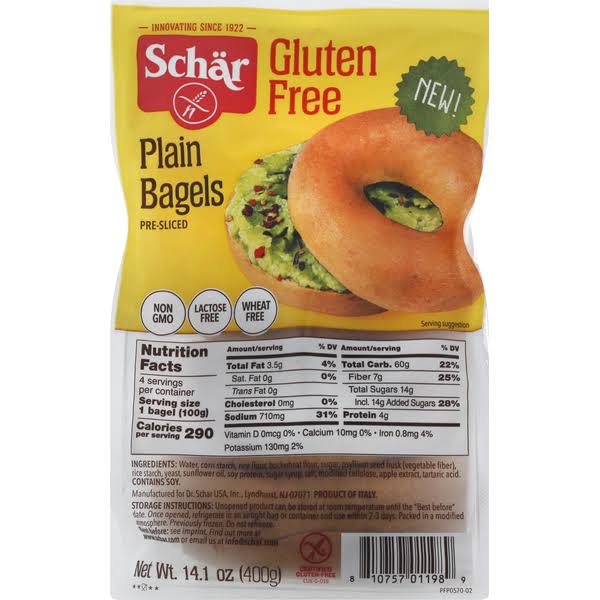 Schar - Bagel Plain - Case of 4 - 14.1 oz
