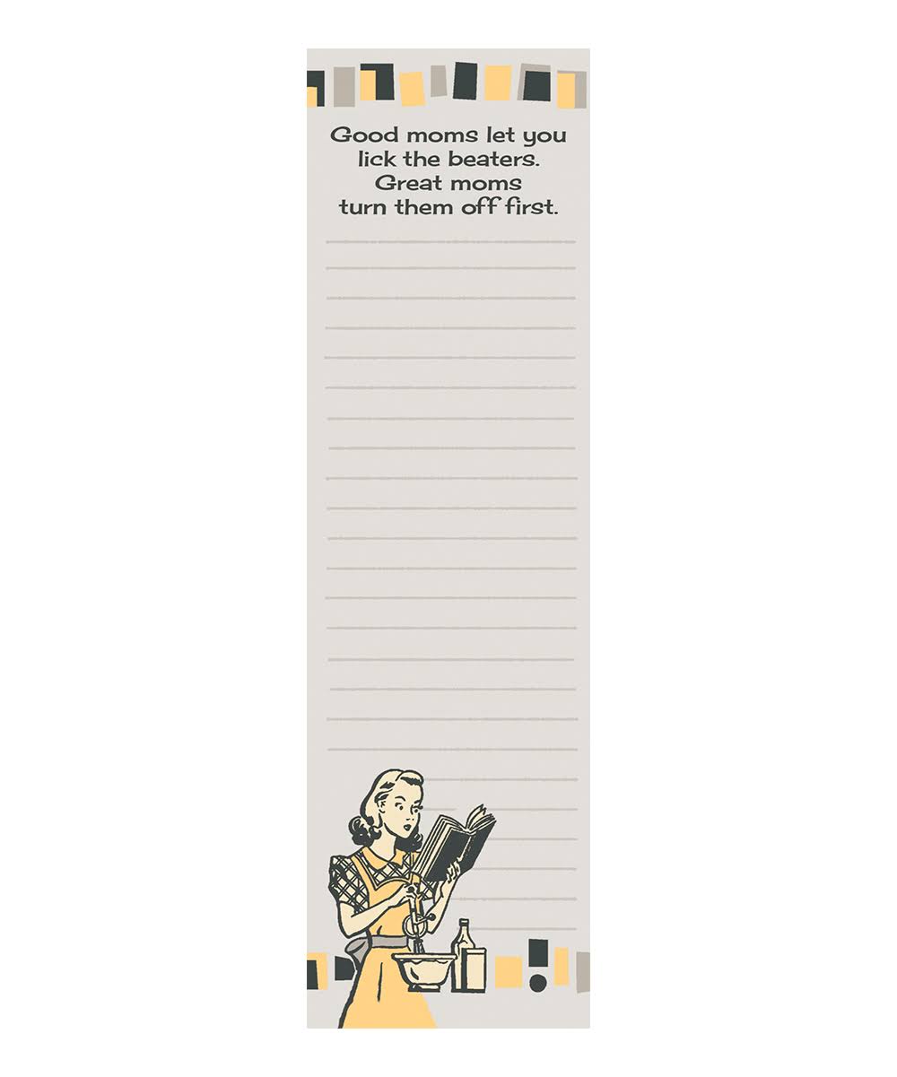 Primitives by Kathy Yellow 'Good Moms' Magnetic Notepad One-Size