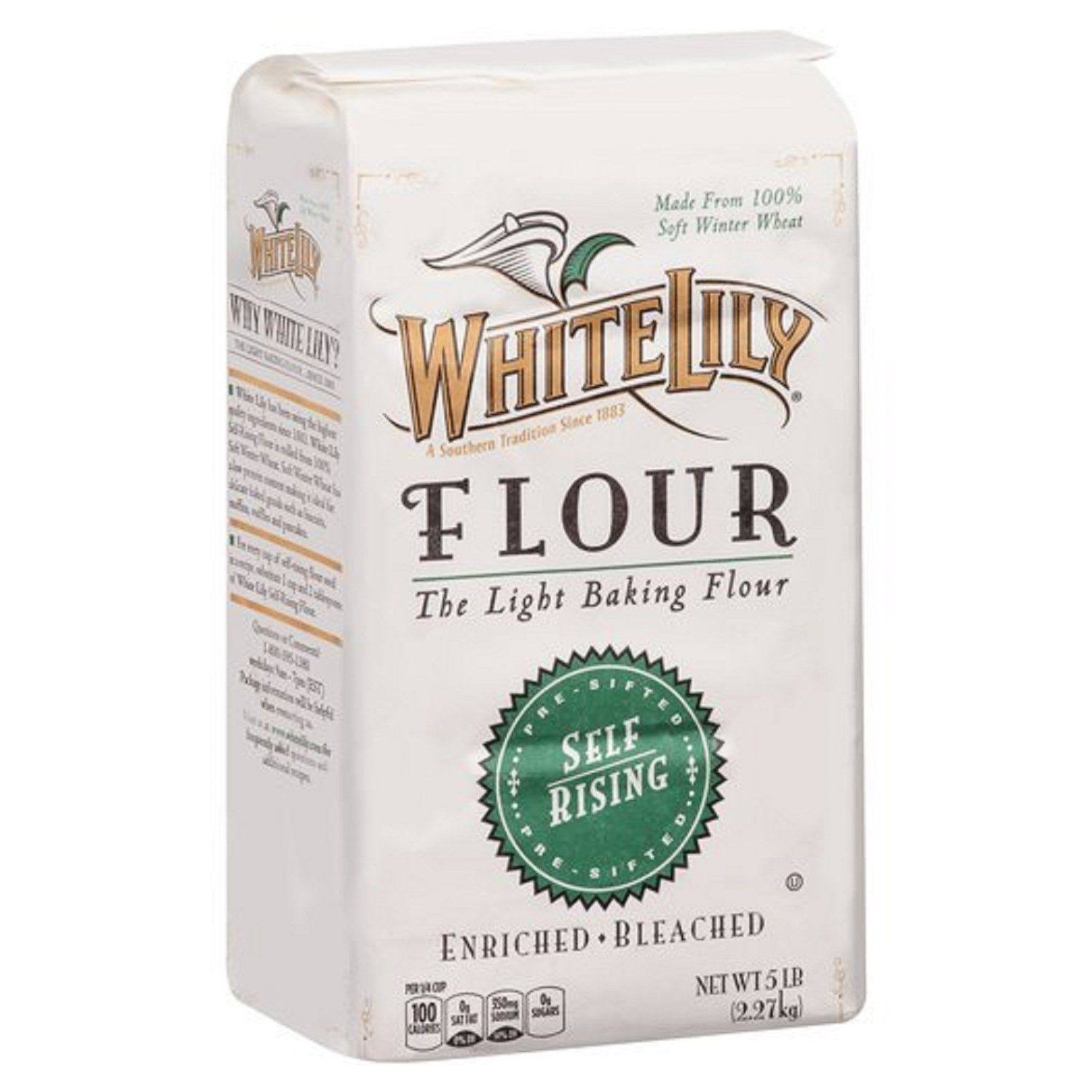 White Lily Wheat Flours Meals Self Rising Bleached Flour - 80oz