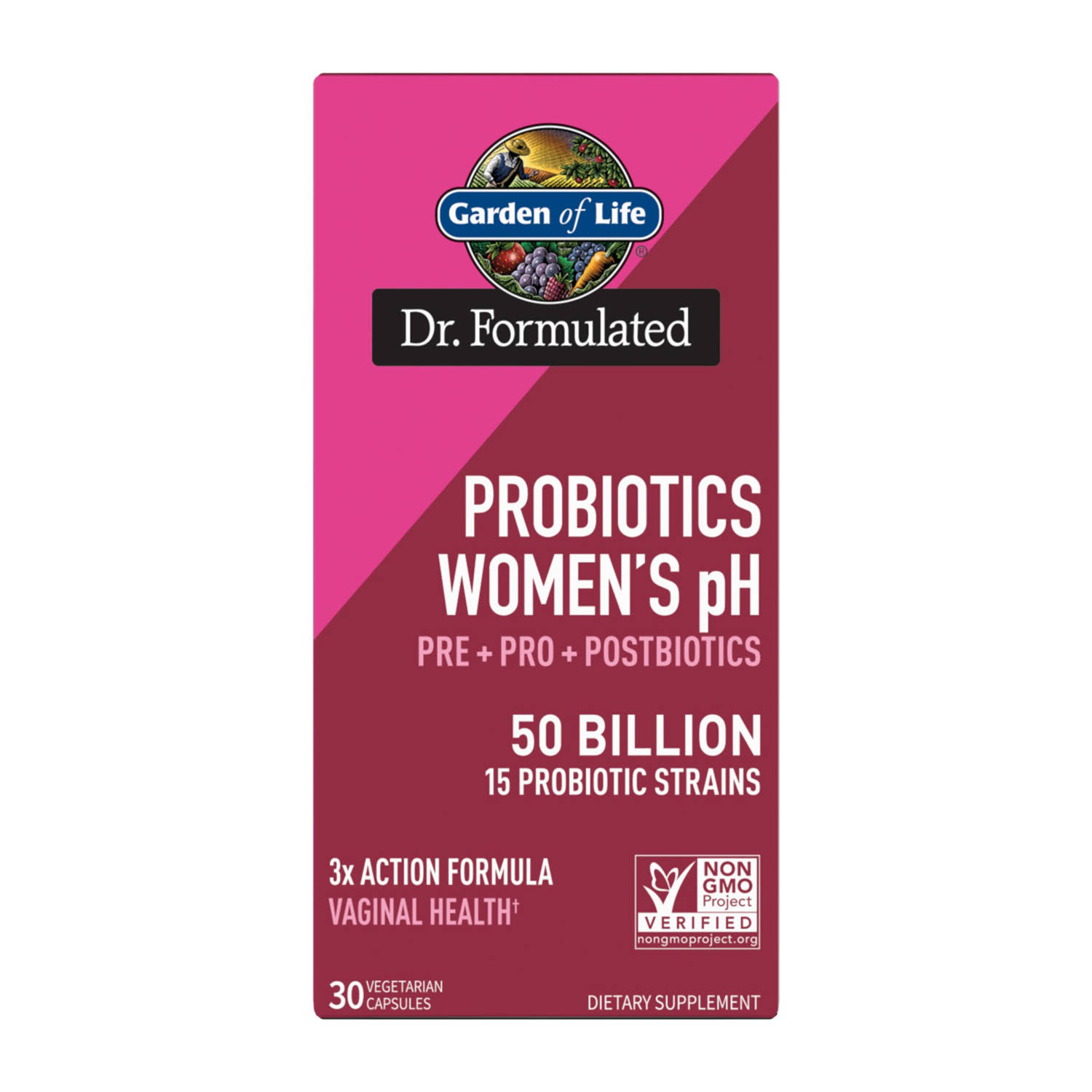 Garden Of Life Probiotics Women's pH, 50 Billion, Vegetarian Capsule - 30 capsules