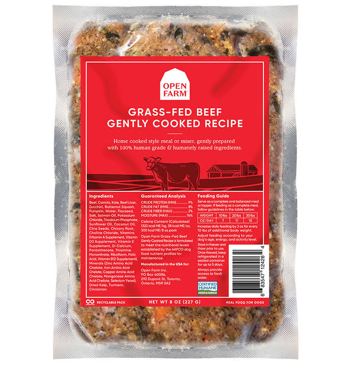 Open Farm Dog Gently Cooked Beef - 8oz