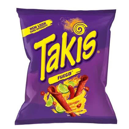 Bags of Takis Fuego Tortilla Chips - 4 Oz