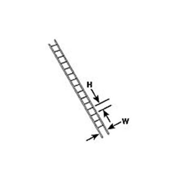 Plastruct 90426 1:16 1-3/32" x 15" x 3/4" ABS Ladder (Pack of 2)