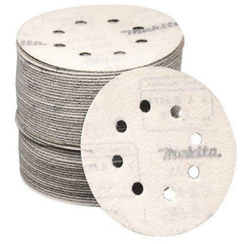 Makita 794519-6-50 Hook and Loop Sanding Disc - 5", 80 Grit, 50pk