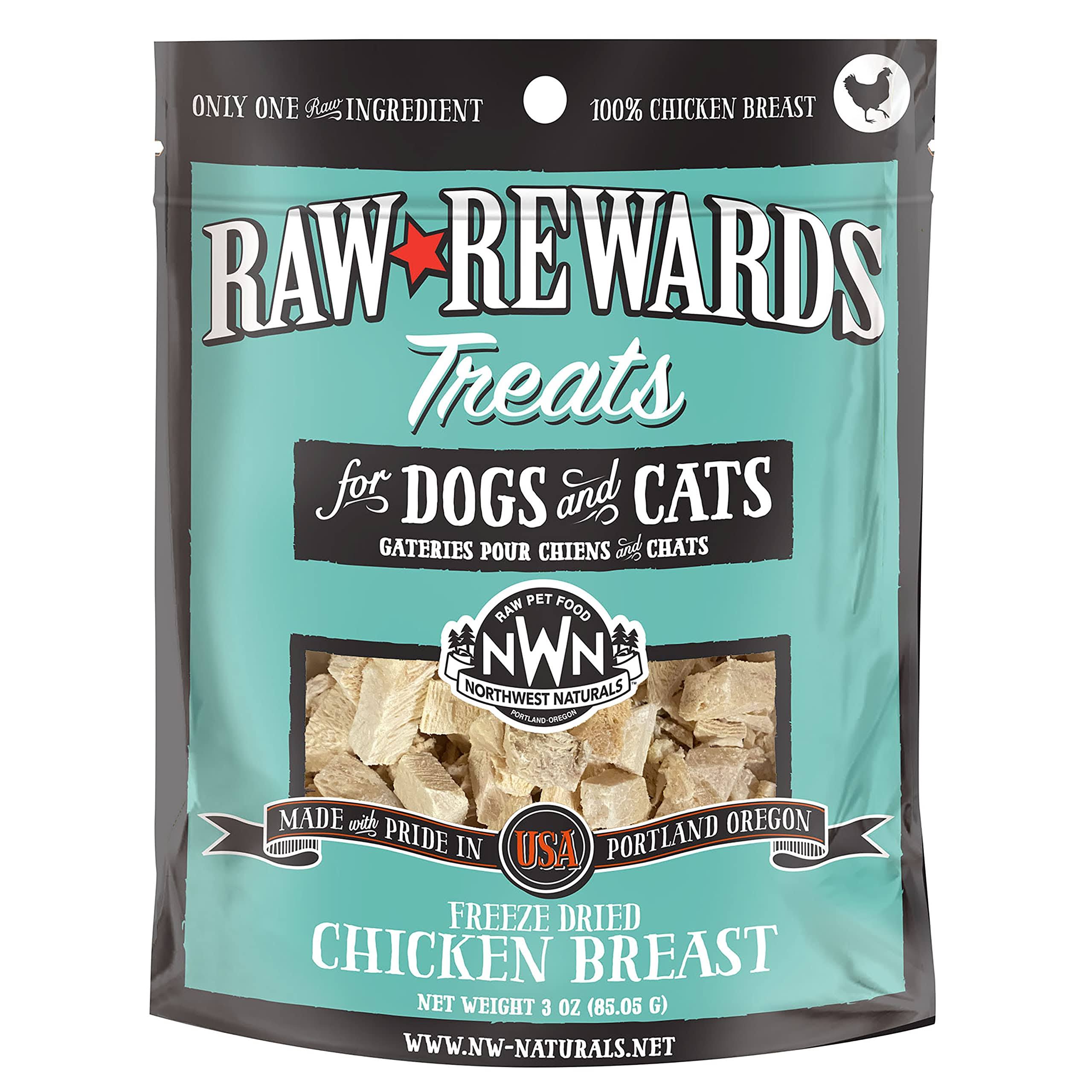 Northwest Naturals Freeze Dried Chicken Liver Dog Cat Treats, 3 oz