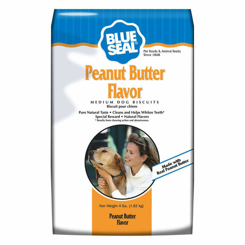 Kent Nutrition Blue Seal 4 lb. Peanut Butter Medium Dog Biscuits by Un