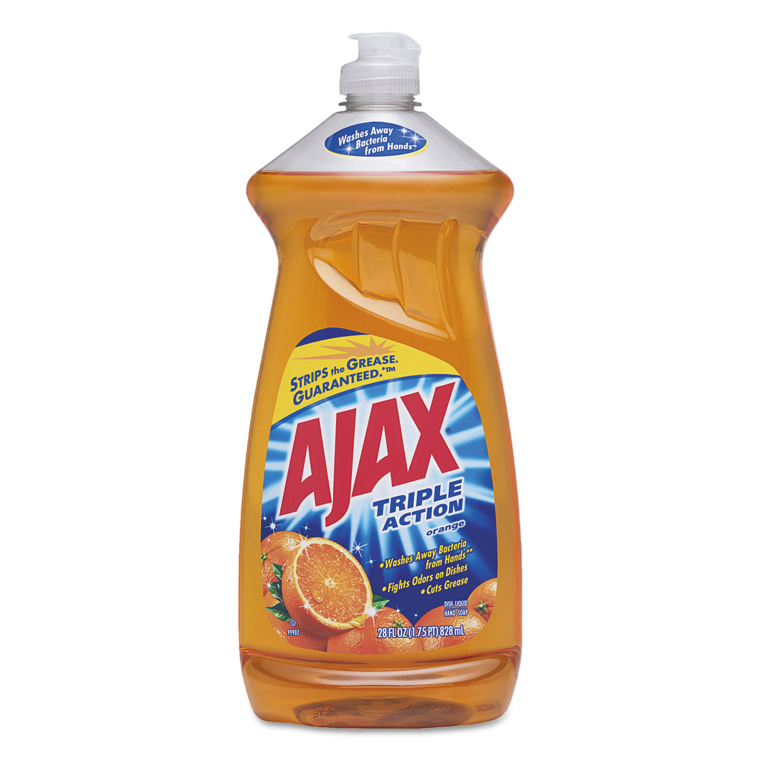 Ajax Triple Action Dishwashing Liquid - Orange Scent, 28oz