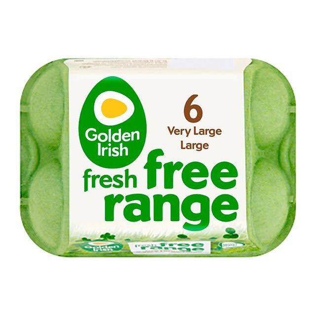 Golden Irish Fresh Free Range Eggs - 6pcs, 408g