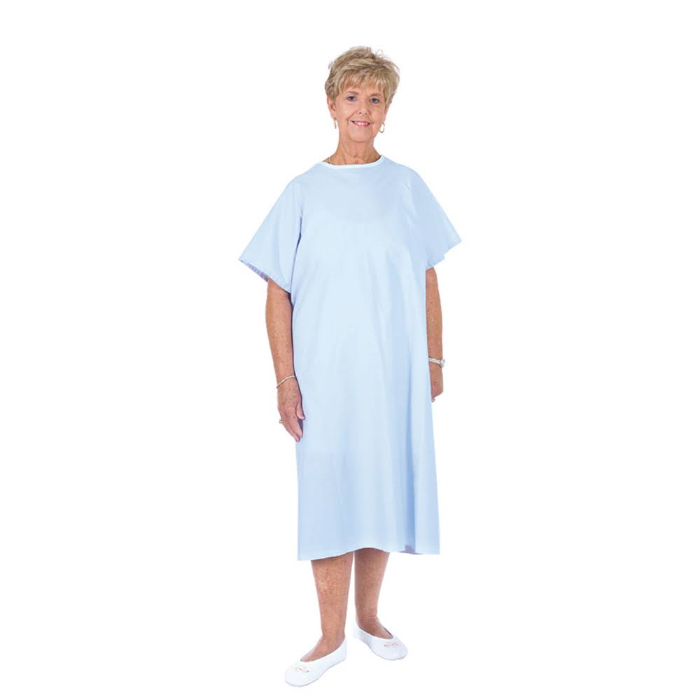 Essential Medical Standard Patient Gown - Blue