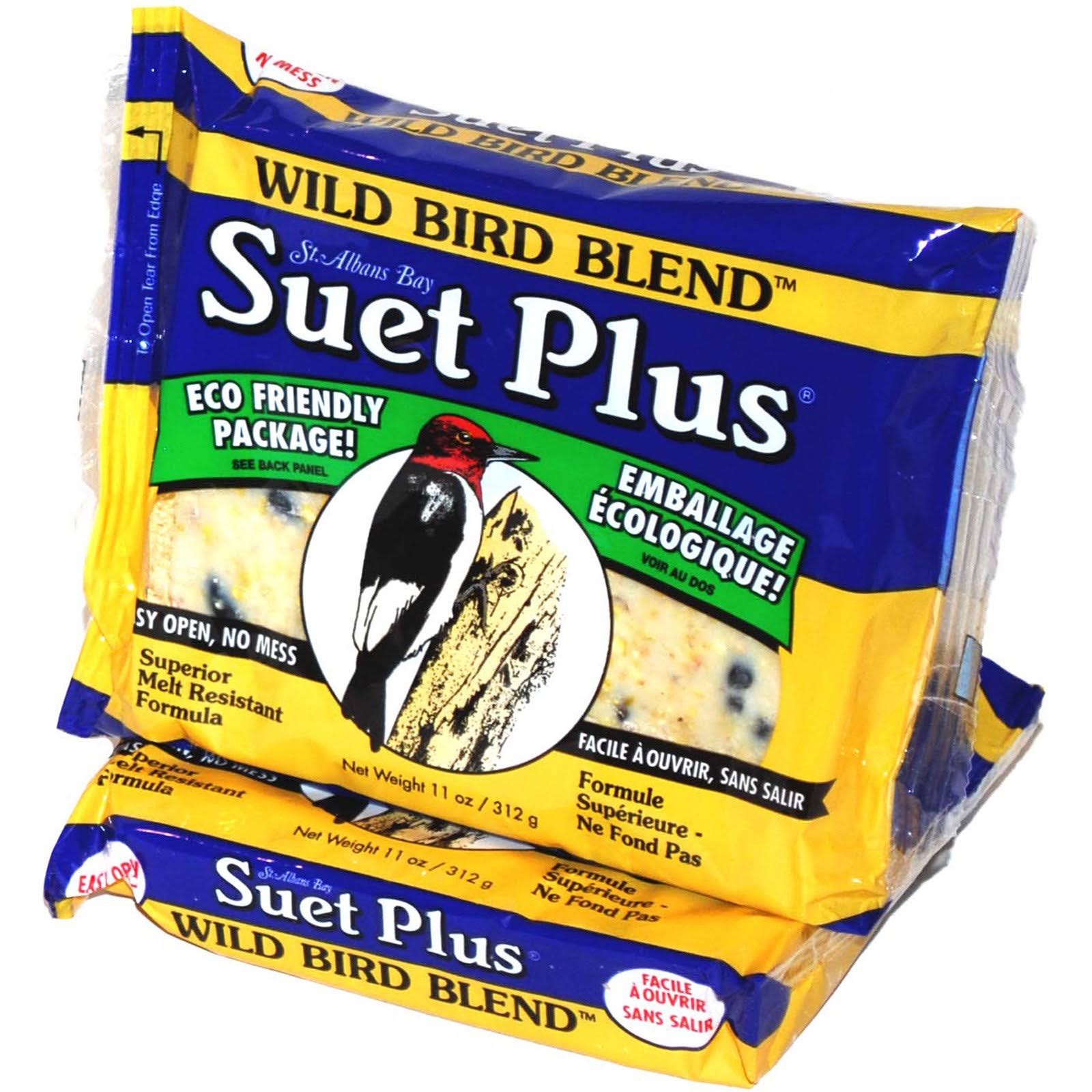 Suet Plus Wild Bird Blend Suet Cake - 12ct
