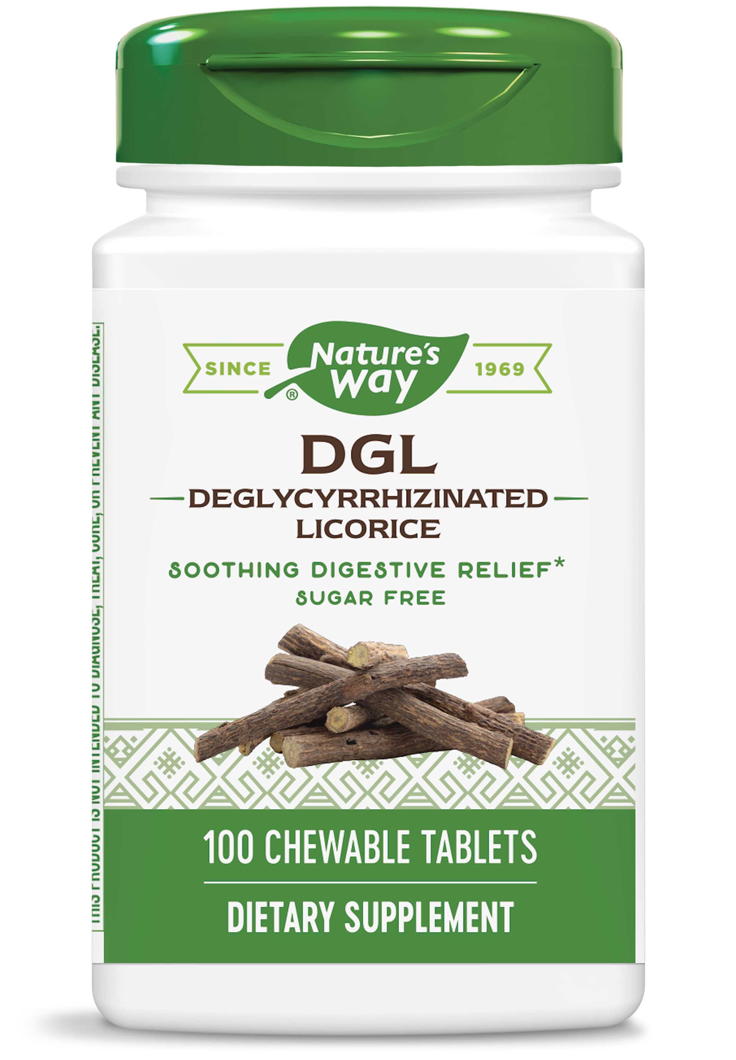 Enzymatic Therapy DGL Deglycyrrhizinated Licorice - 100 Chewable Tablets
