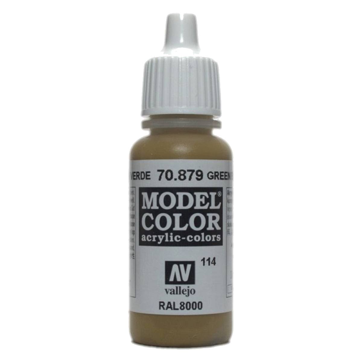 Vallejo Model Color Acrylic Paint - 17ml, Green Brown