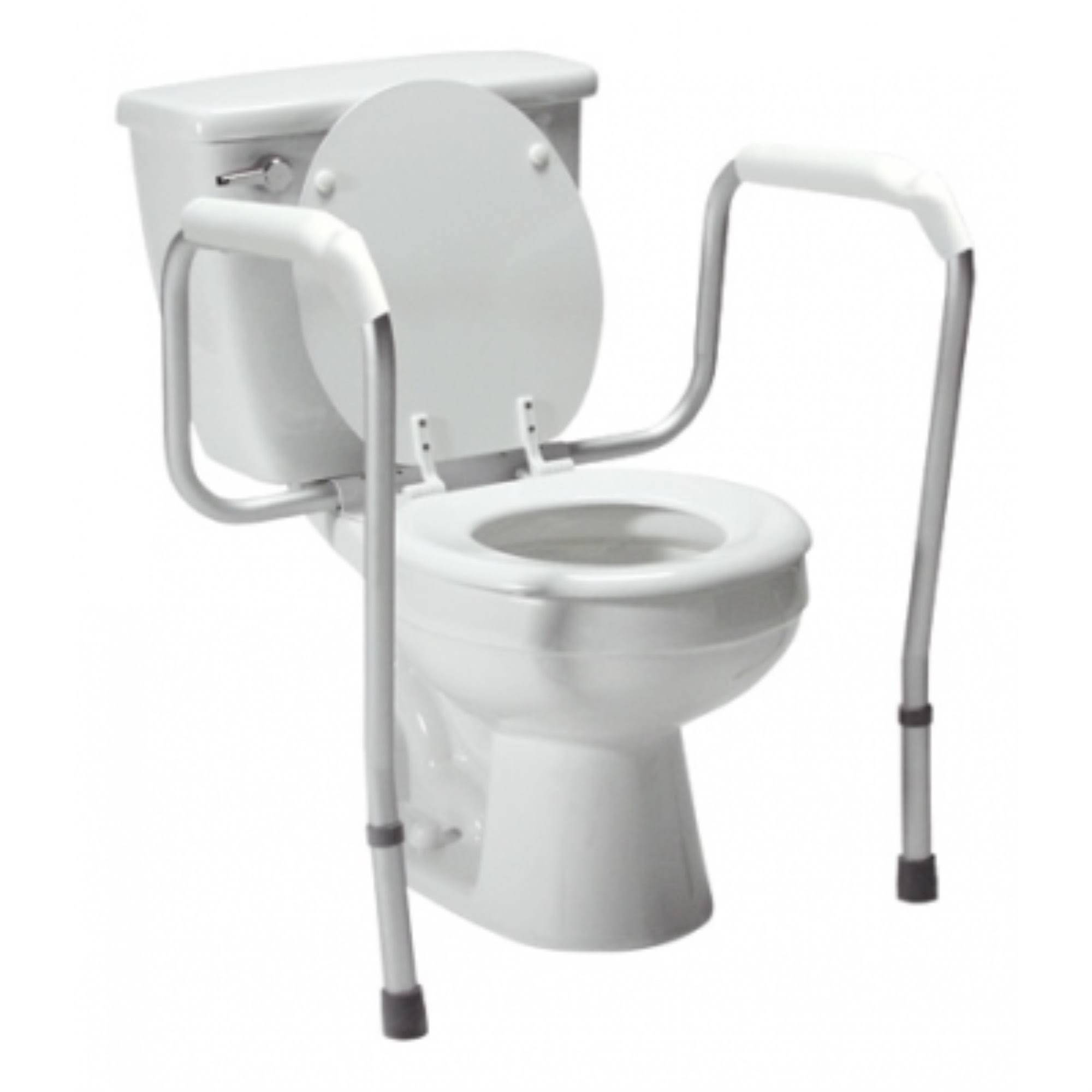 Lumex Versaframe Adj Height Toilet Safety Rails, Unassembled, Retail Package, 3/cs