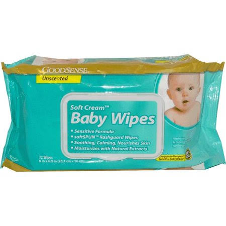 Good Sense Unscented Soft Cream Baby Wipes - 72ct