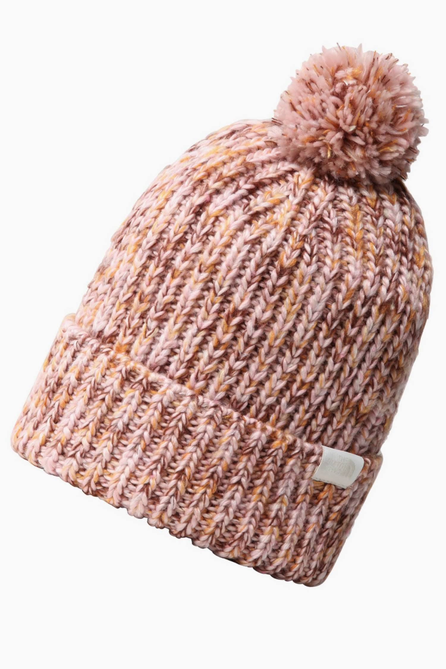 The North Face Cozy Chunky Beanie (Cameo Pink/Multi/Color)