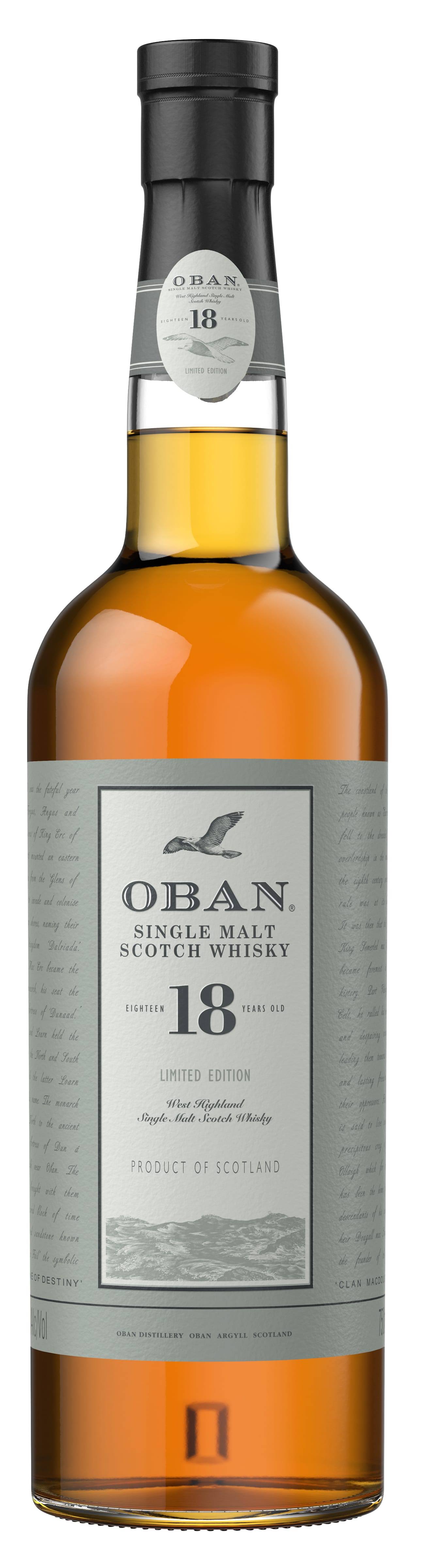 Oban 18 Year Old Limited Edition Single Malt Scotch Whisky - 750ml