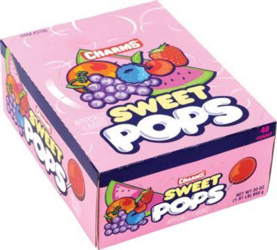 Charms Sweet Pops Candy - 48ct, 30oz