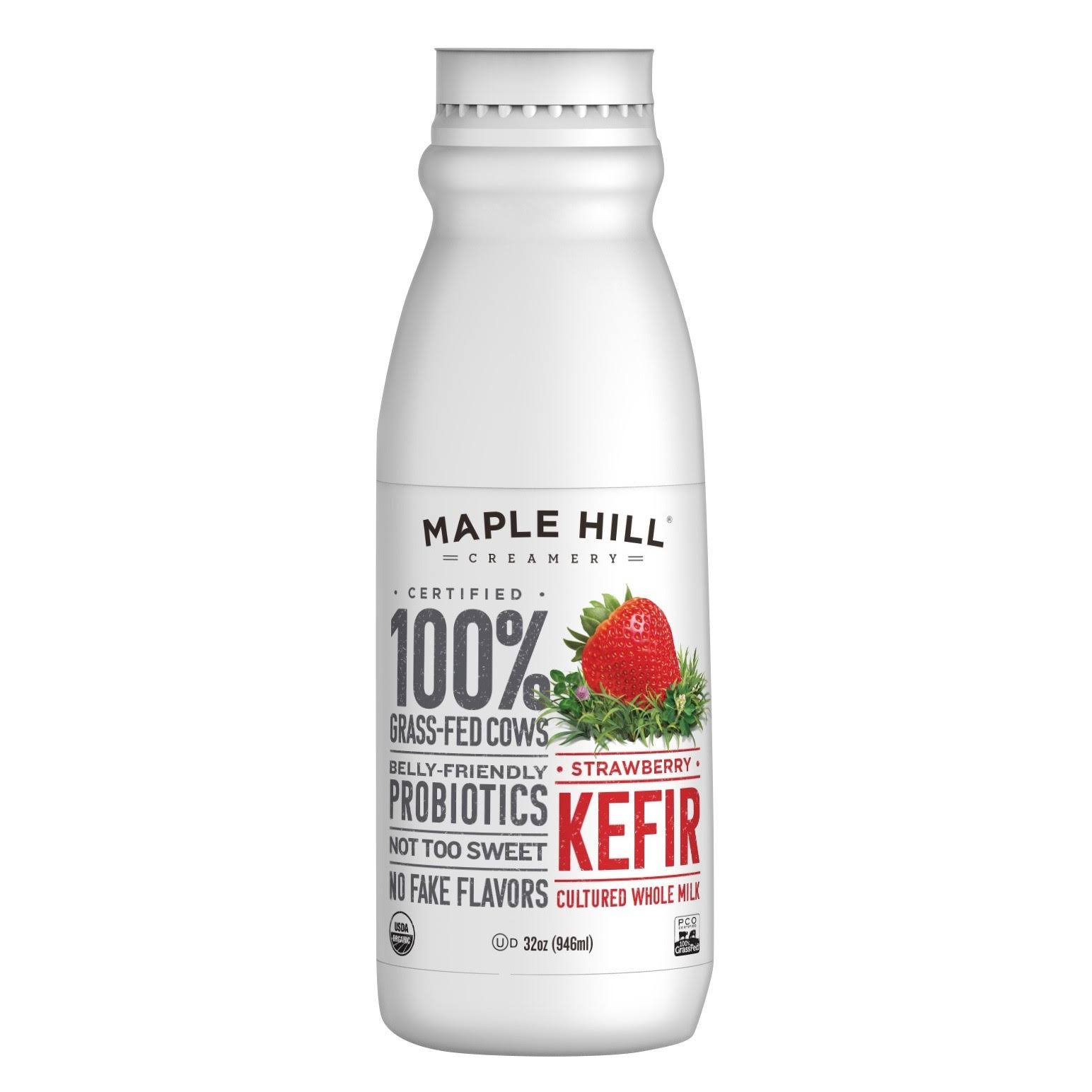 Maple Hill Creamery: Strawberry Whole Milk Kefir, 32 Oz