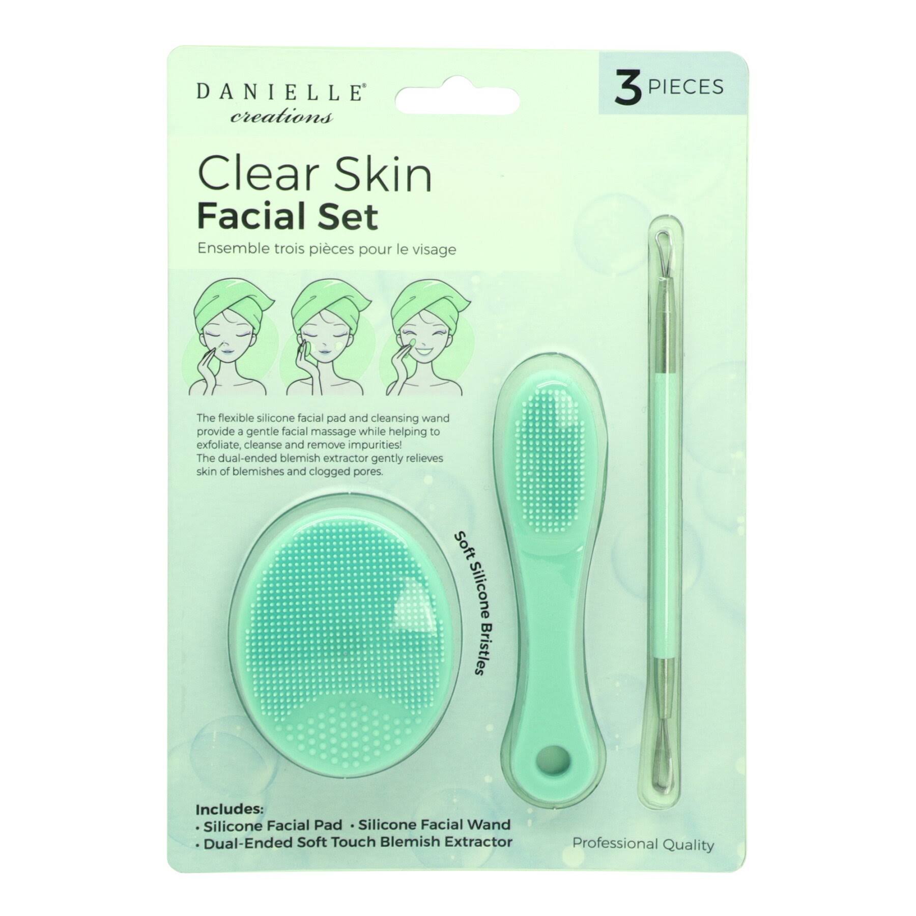 Danielle Creations Clear Skin Facial Silicone Tools & Blemish Remover - Blue