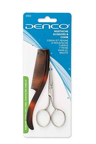 Denco Moustache Scissors and Comb Set