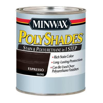 Minwax PolyShades Espresso Gloss Stain and Polyurethane - 1qt
