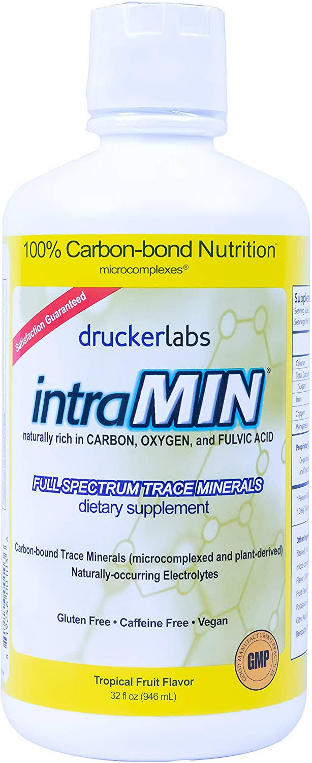 Drucker Labs IntraMin Organic Trace Minerals - Tropical Fruit Flavor, 32oz