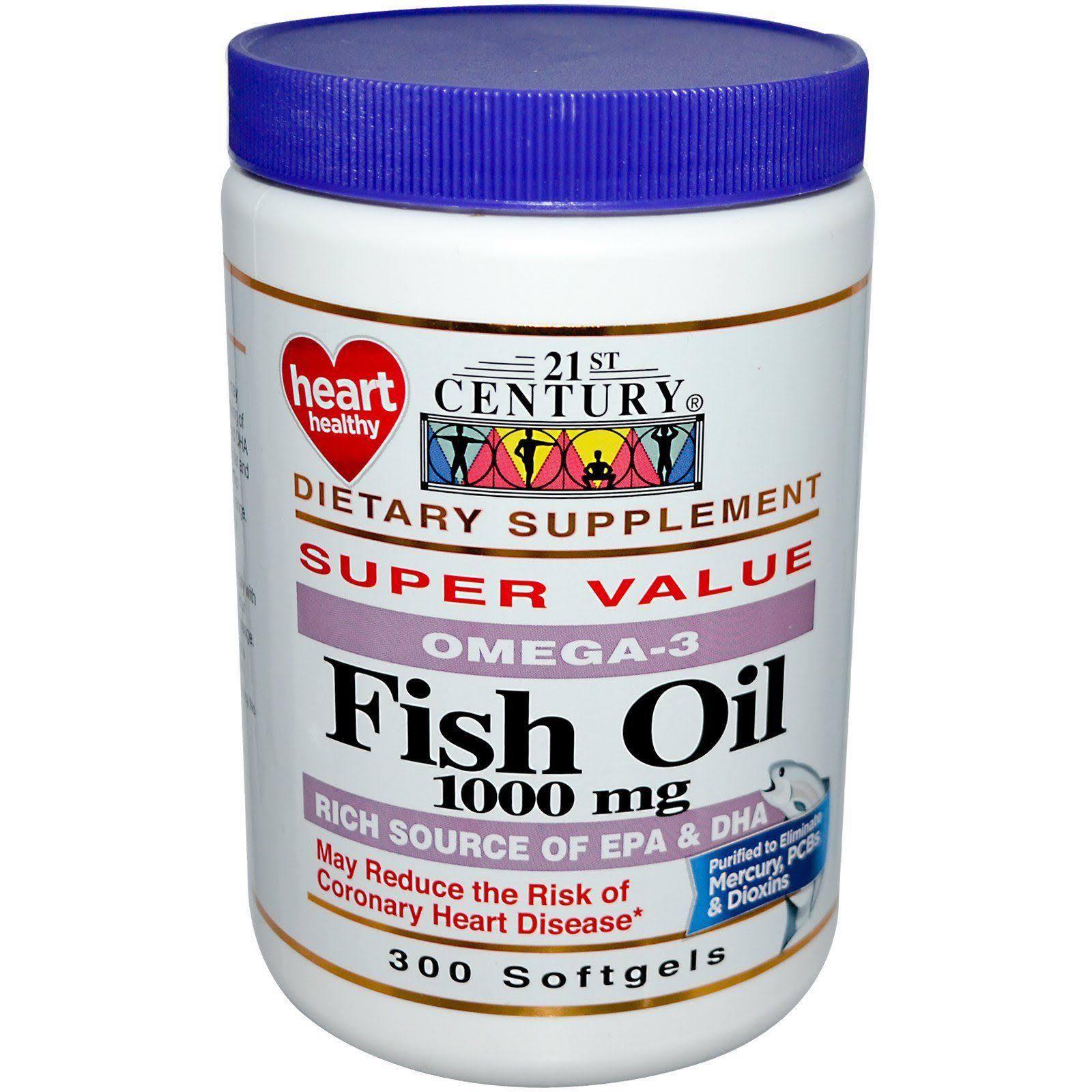 21st Century Fish Oil 1000mg Softgels - x300