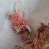 Disgusted man after finding plastic tag in his KFC chicken