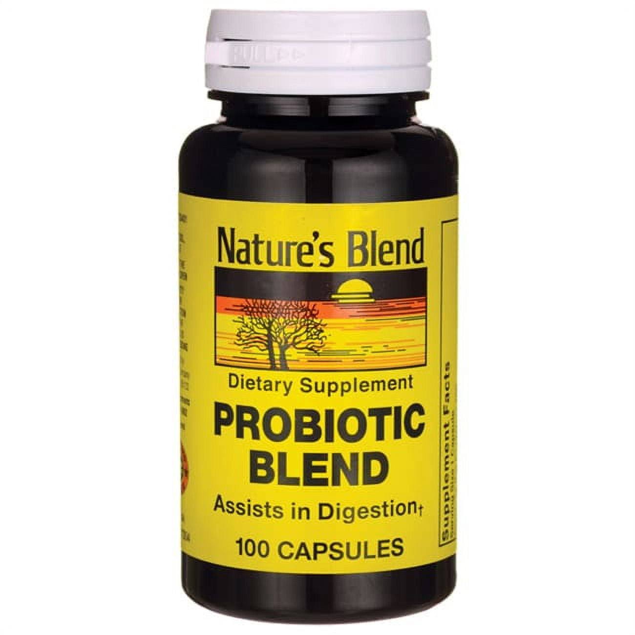 Nature's Blend Probiotic Blend Dietary Supplement - 100 Capsules