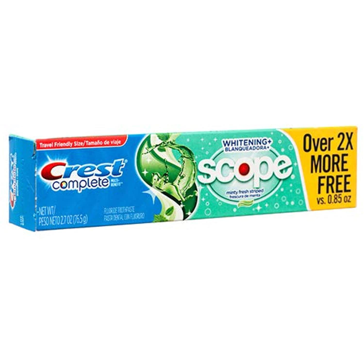 Crest Complete Multi-Benefit Whitening+ Scope Toothpaste Minty Fresh