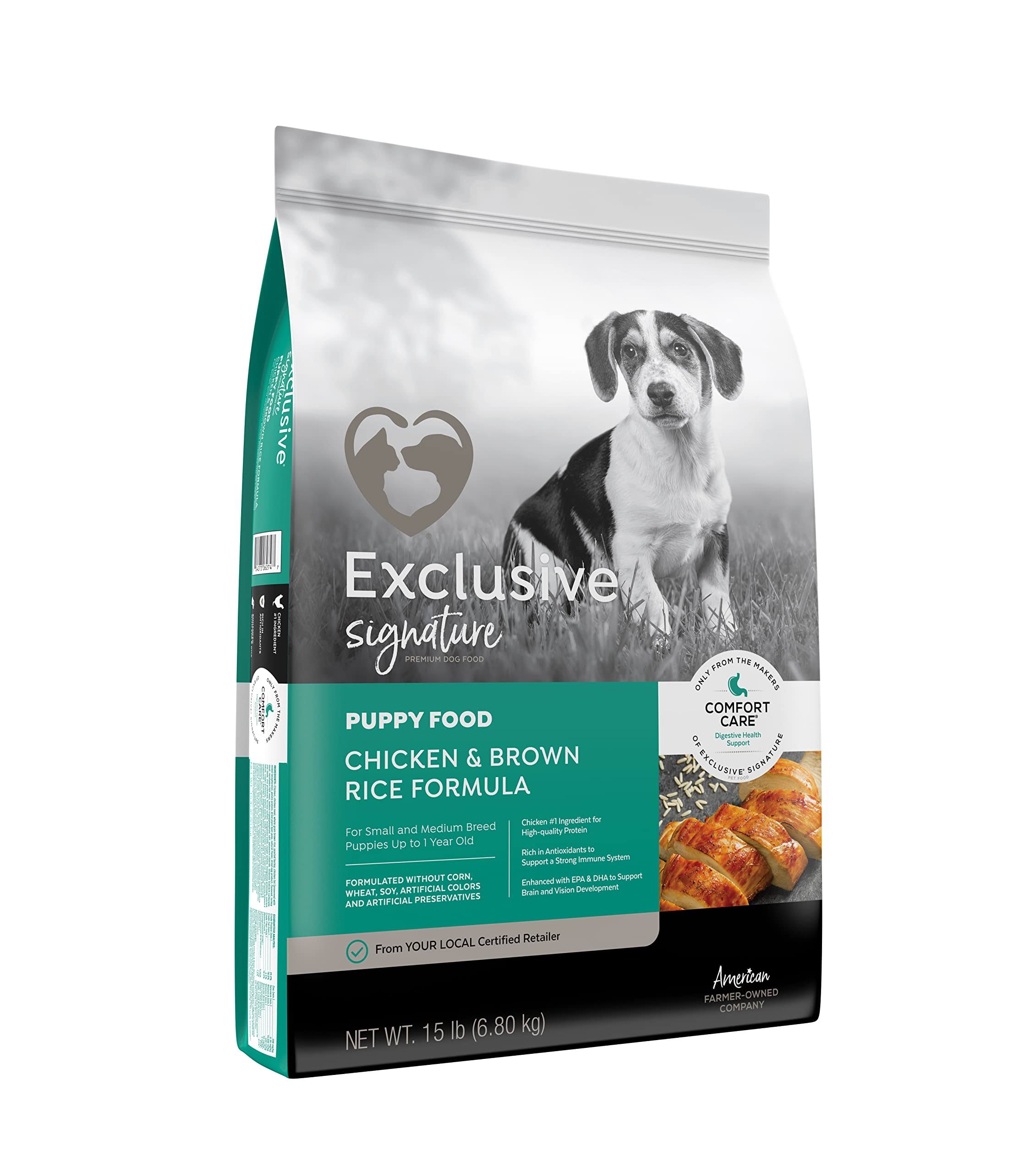 Exclusive Signature Chicken & Brown Rice Puppy Food, 15 lbs